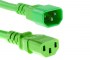 IEC C13-C14 power cord green